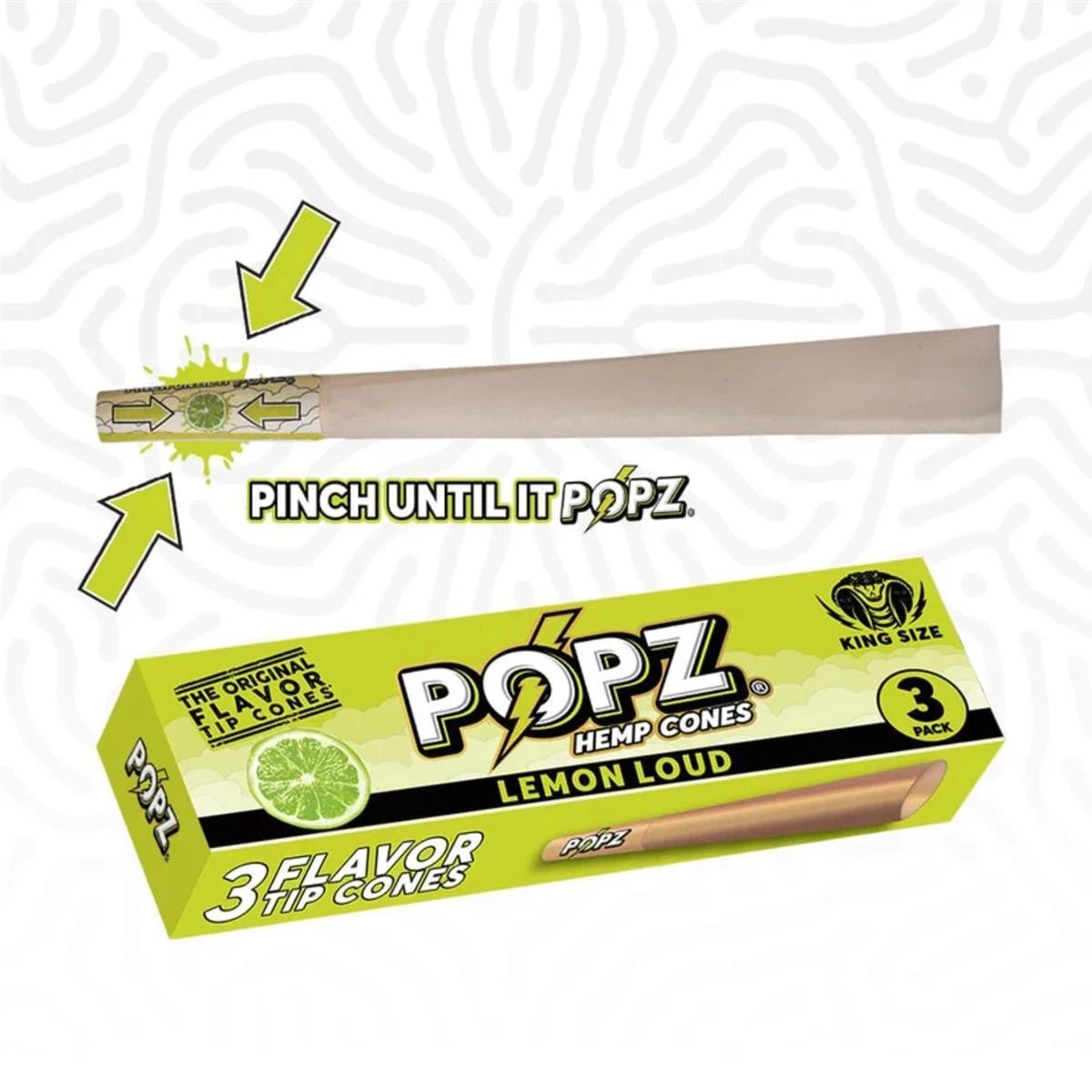 POPZ Hemp Cones King Size mit Flavor King Palm